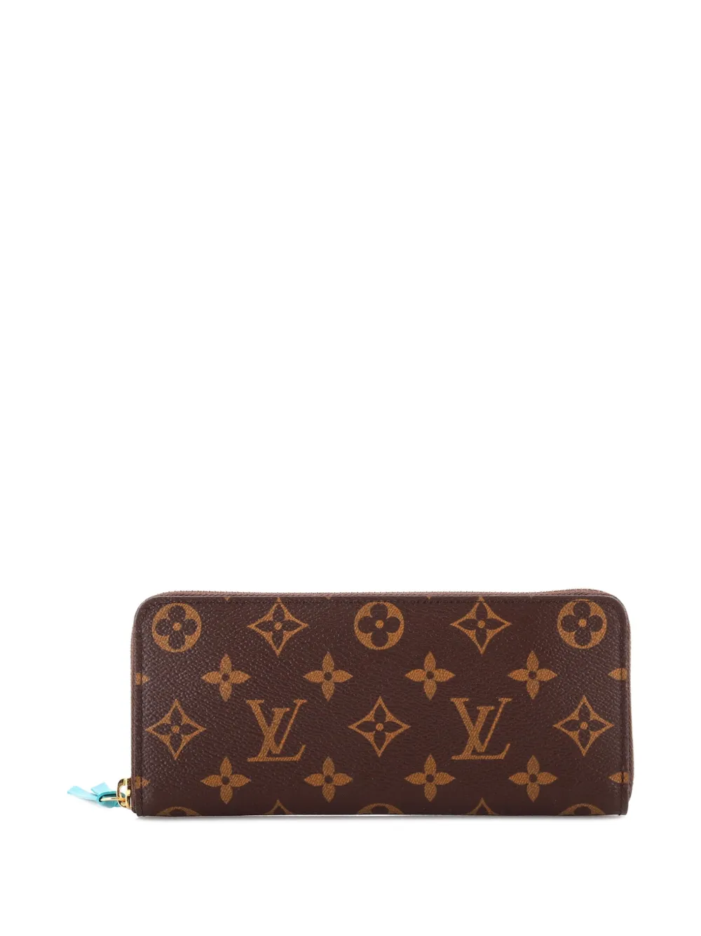 Pre-owned Louis Vuitton Clemence Wallet Monogram Canvas Small Wallets In Brown