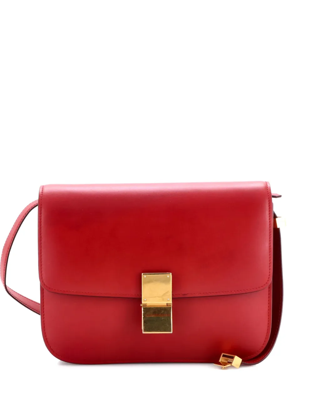 Celine Pre-Owned Classic Box Bag Smooth Leather Medium crossbody bag - Rosso