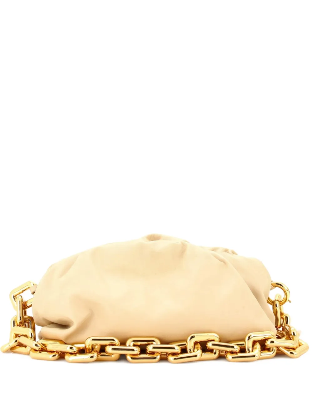 Bottega Veneta Pre-Owned The Chain Pouch Leather shoulder bag - Toni neutri