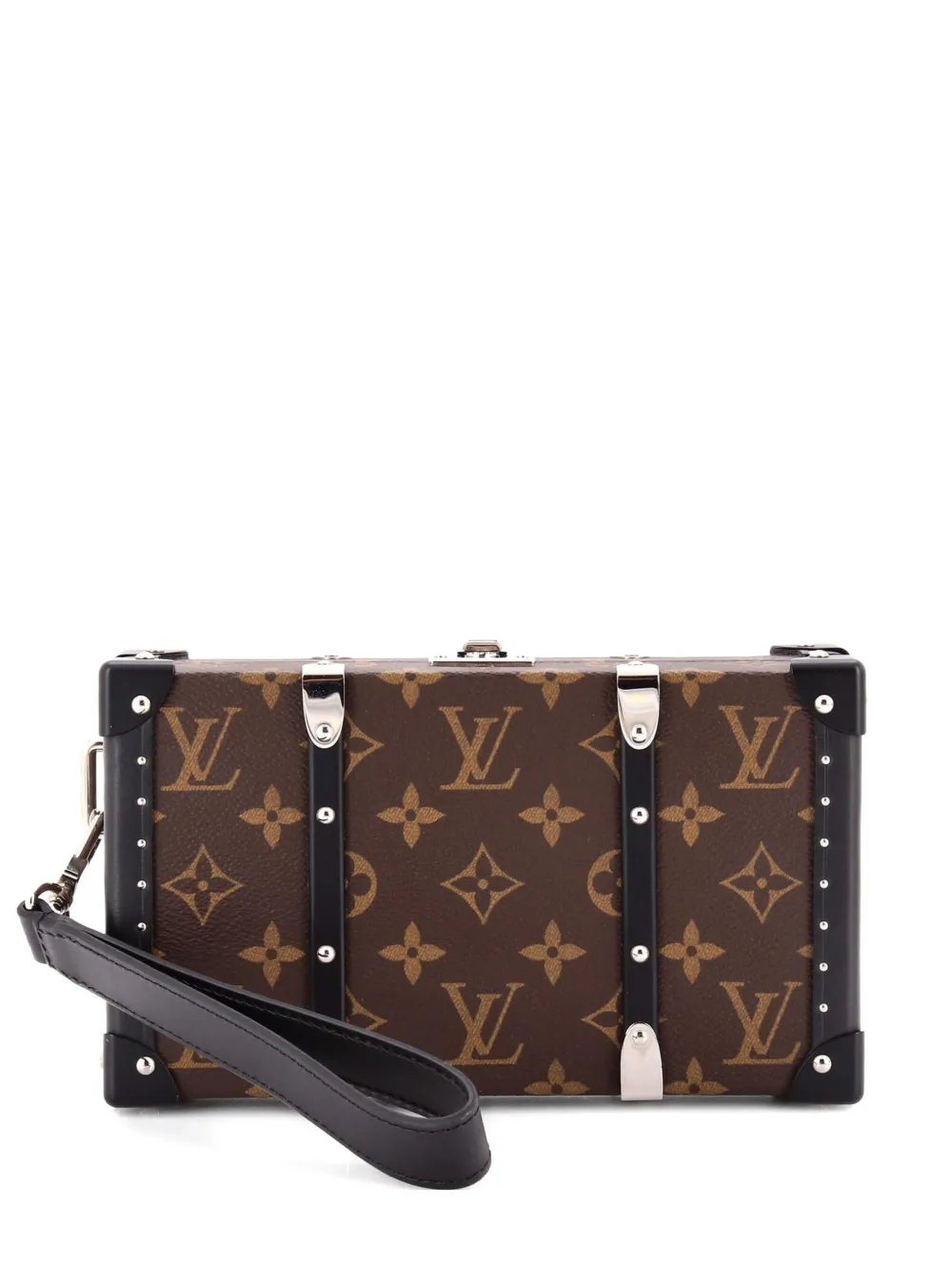 Louis Vuitton Pre-Owned Wallet Trunk Macassar Monogram Canvas clutch bag - Marrone