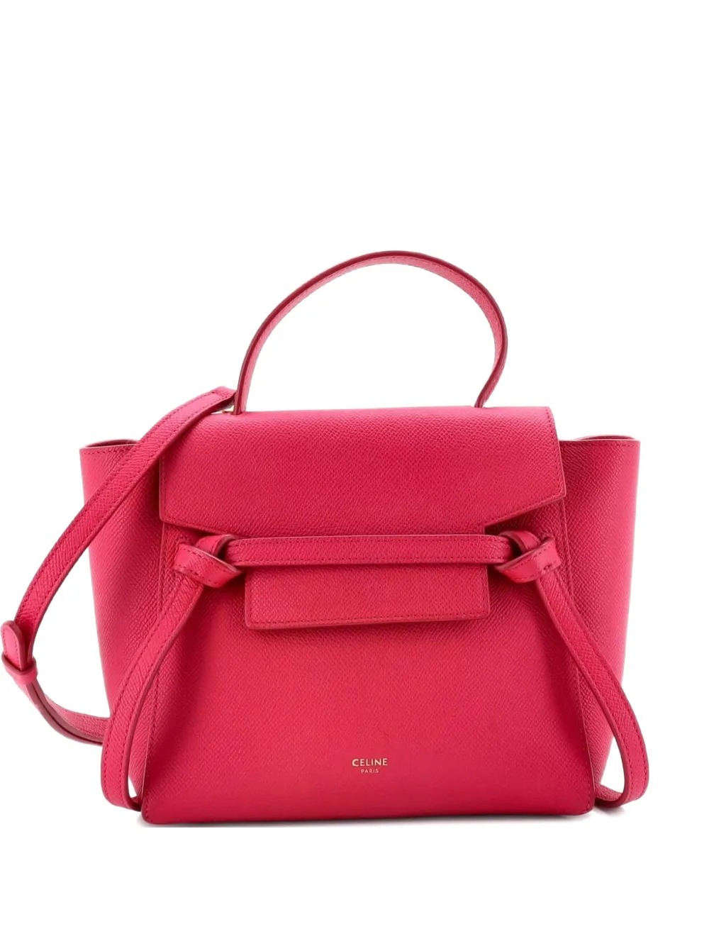 Celine Pre-Owned Belt Bag Textured Leather Nano shoulder bag - Rosa