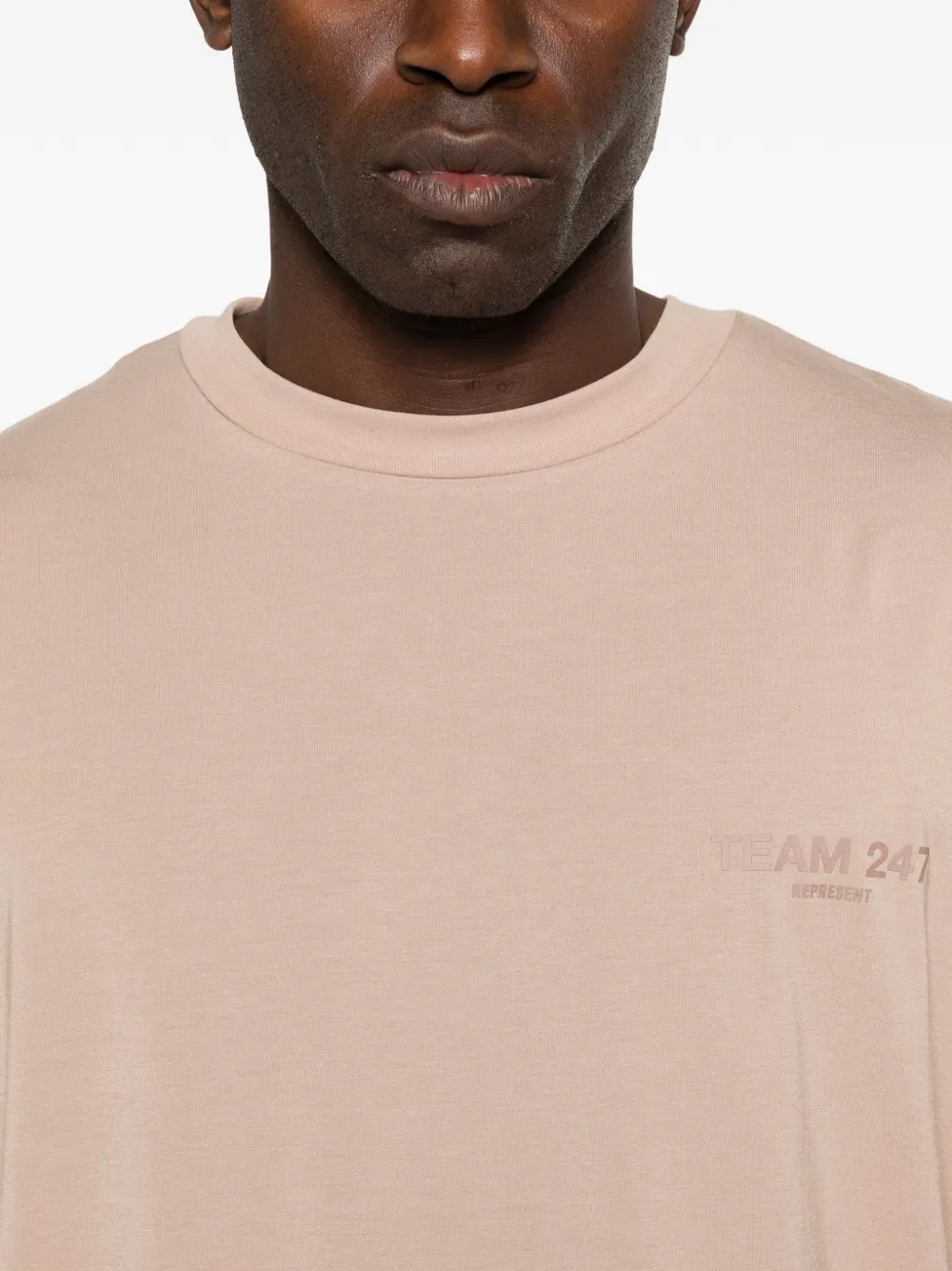 Represent T-shirt met logoprint Beige