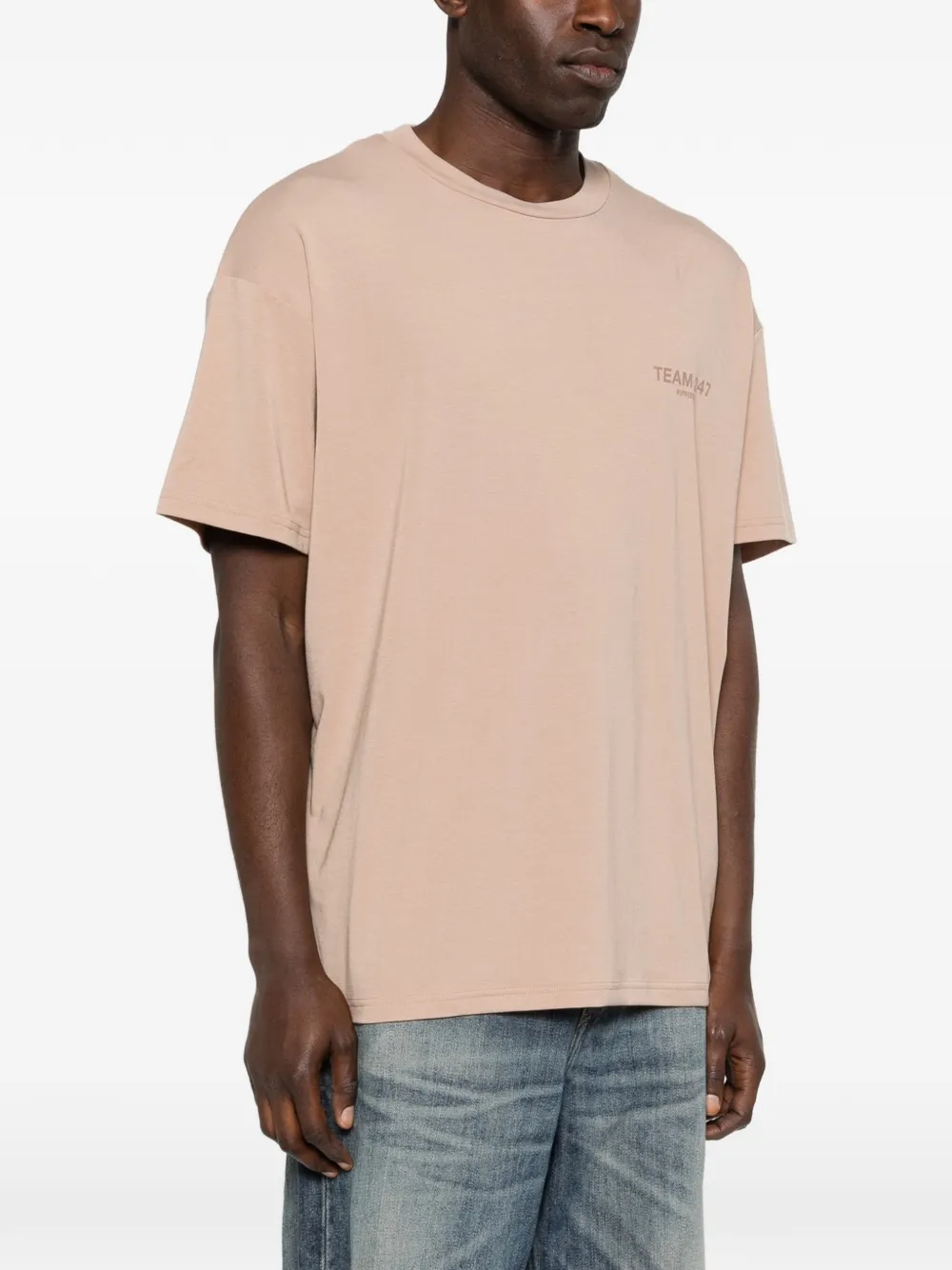 Represent T-shirt met logoprint Beige