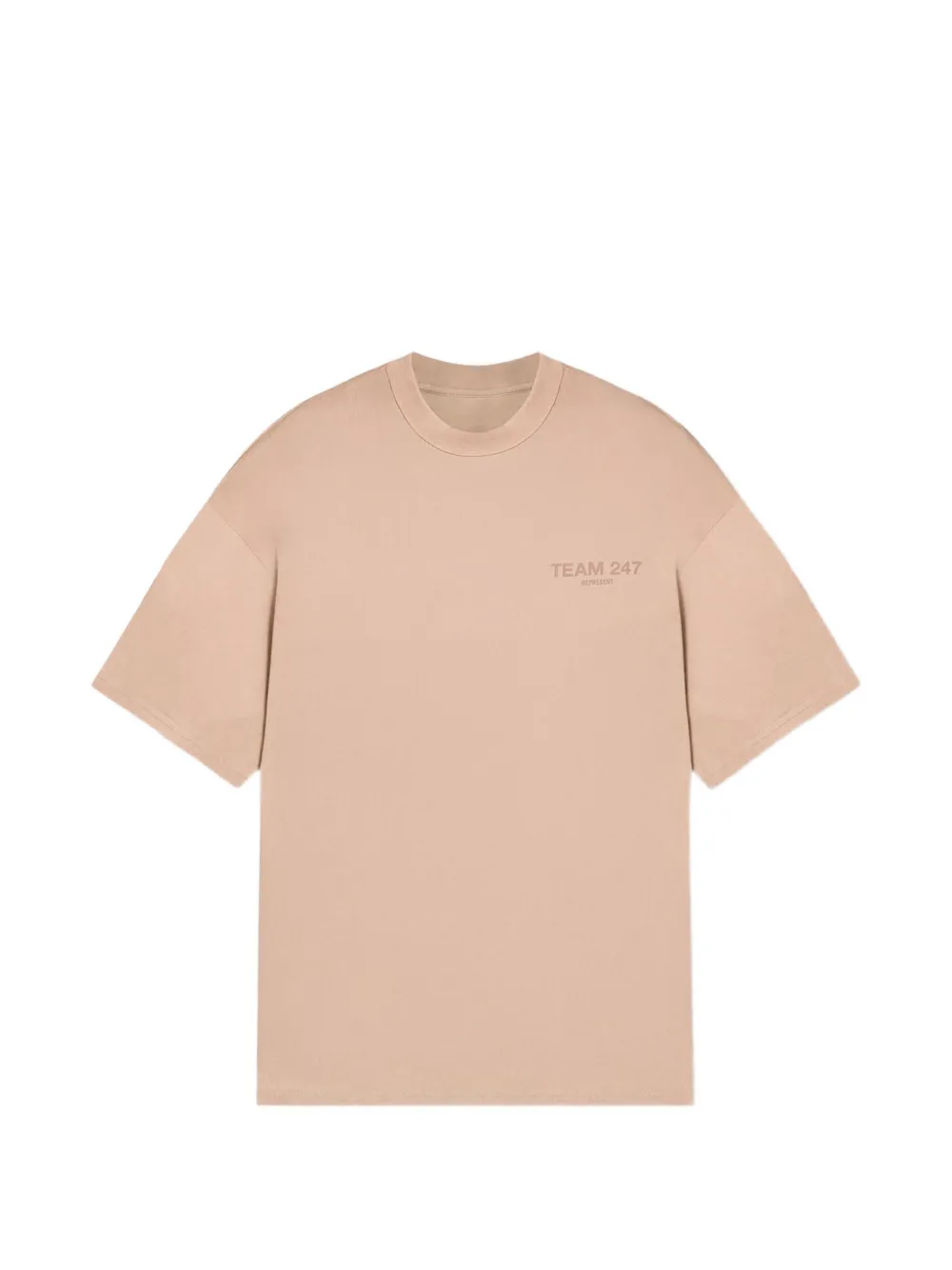 Represent T-shirt met logoprint Beige