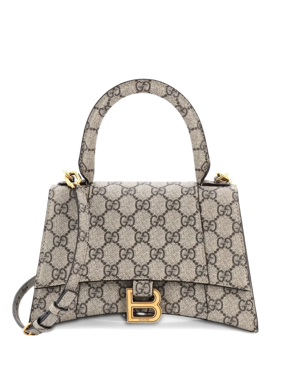 Gucci Pre-Owned x Balenciaga Borsa a spalla The Hacker Project Hourglass piccola - Marrone