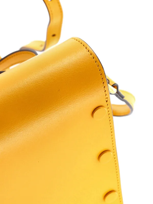 Gucci Pre-Owned Horsebit 1955 Leather Mini Crossbody Bag | Yellow