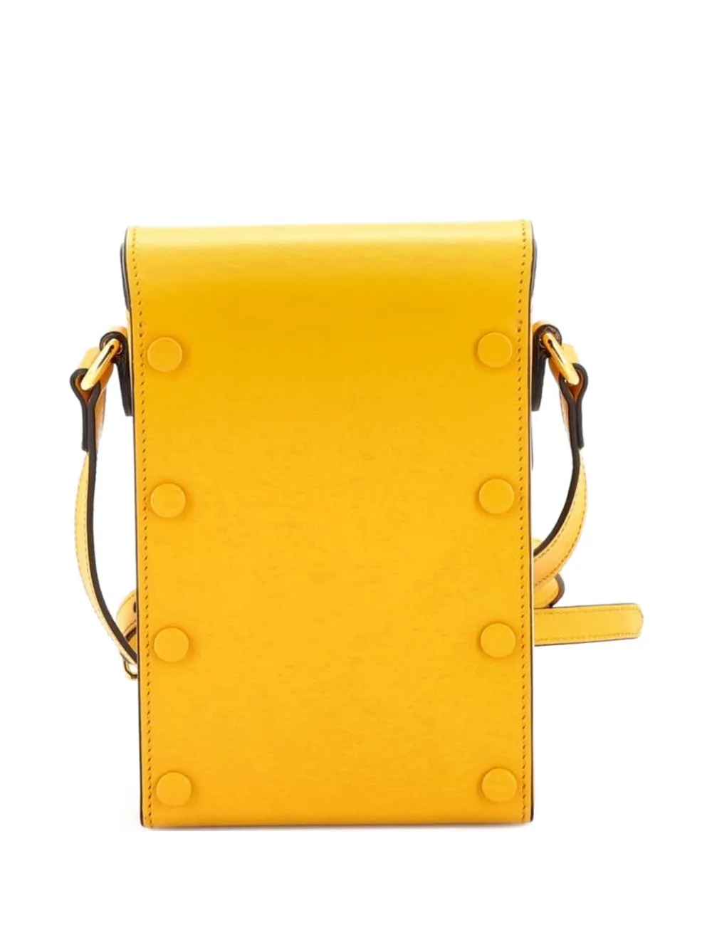 Gucci Pre-Owned Horsebit 1955 Leather Mini Crossbody Bag | Yellow