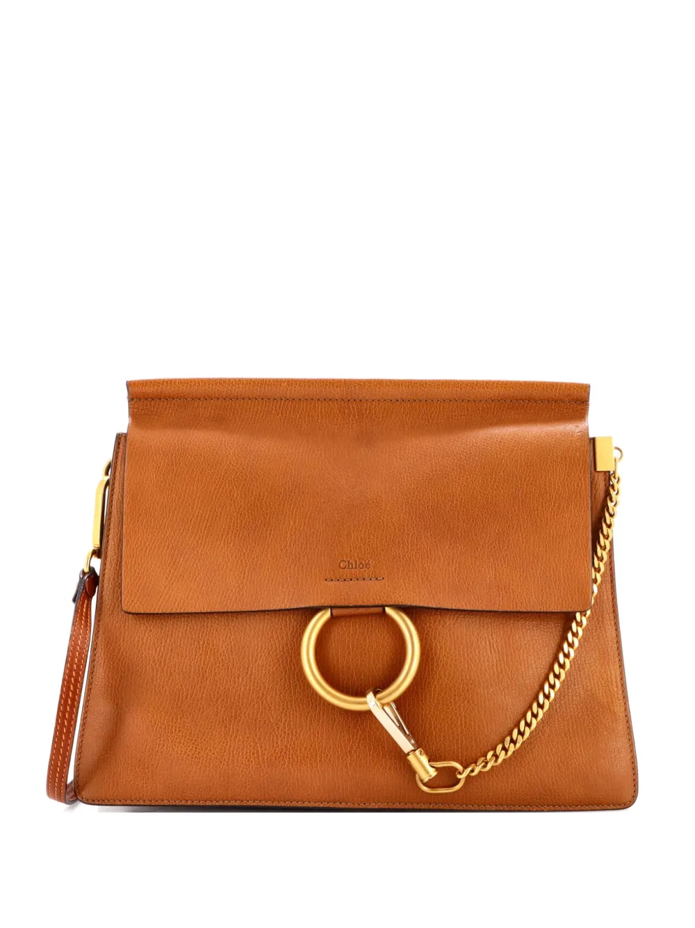 Chloé Pre-Owned Faye Leather Medium shoulder bag - Marrone