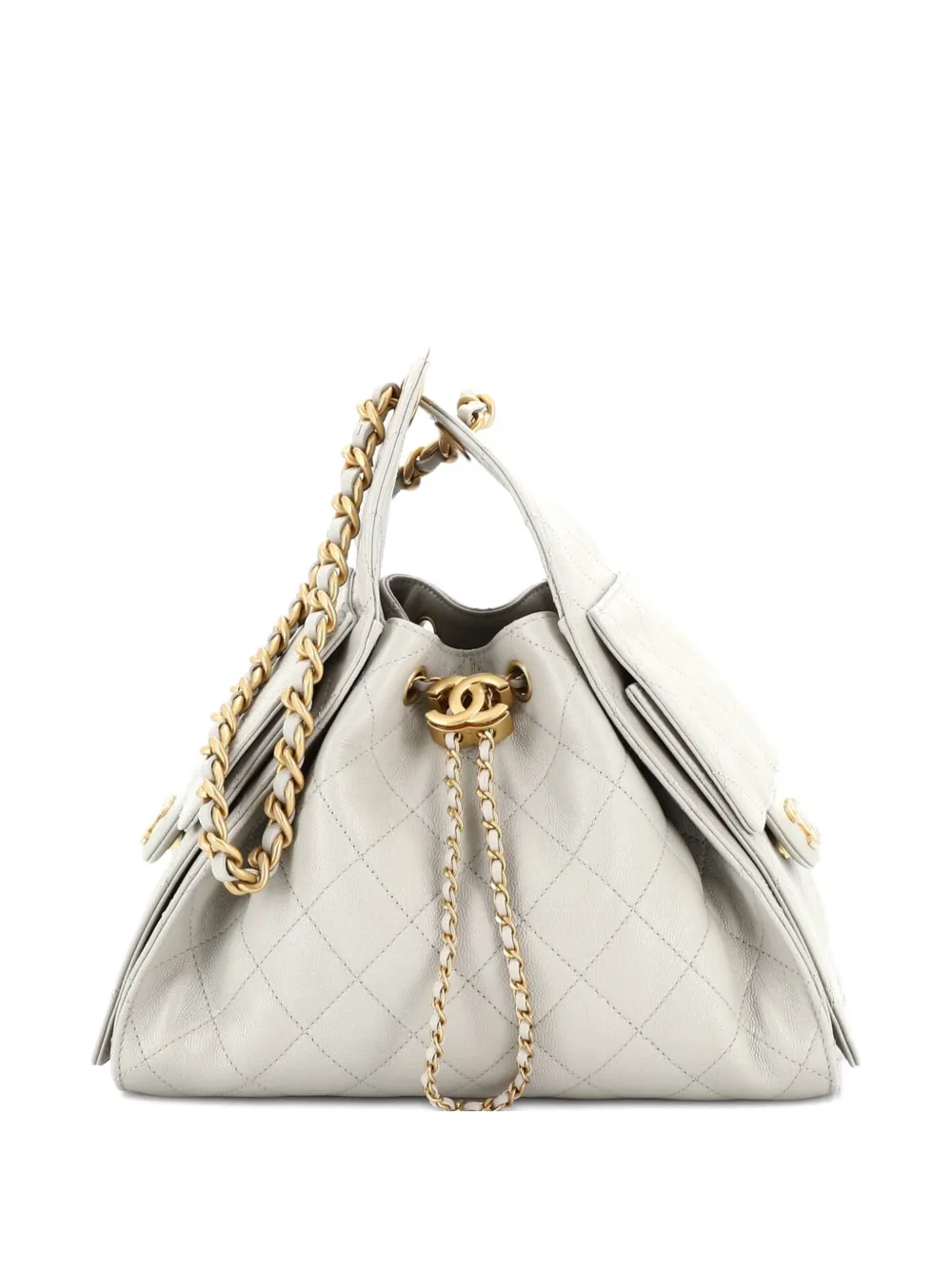 CHANEL Pre-Owned 25 Quilted Caviar Small hobo bag - Toni neutri