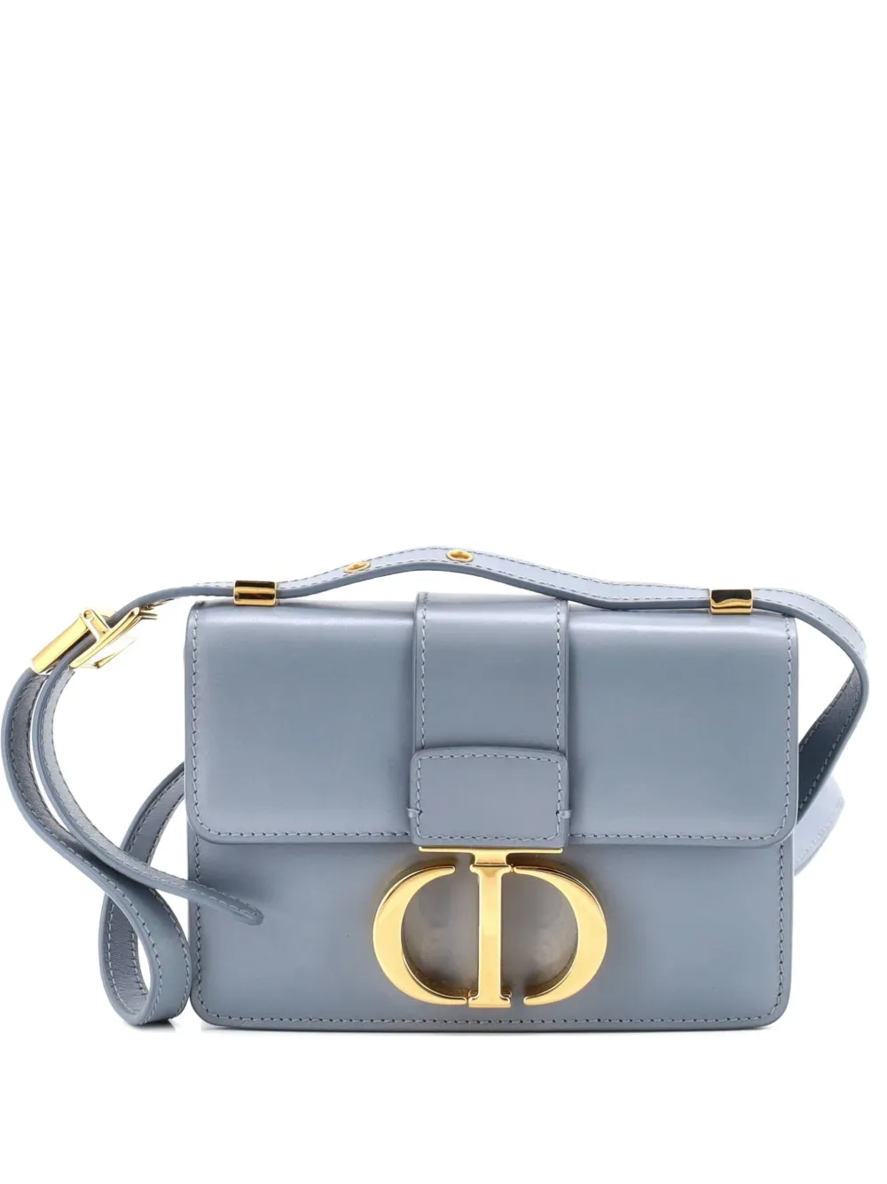 Christian Dior Pre-Owned 30 Montaigne Flap Bag Leather Micro shoulder bag - Blau