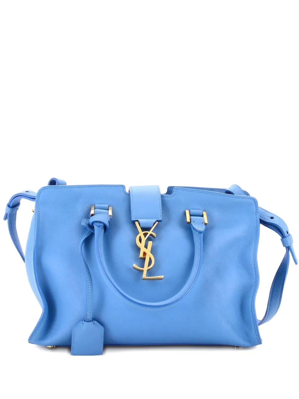 Saint Laurent Pre-Owned Monogram Cabas Leather Baby satchel - Blu