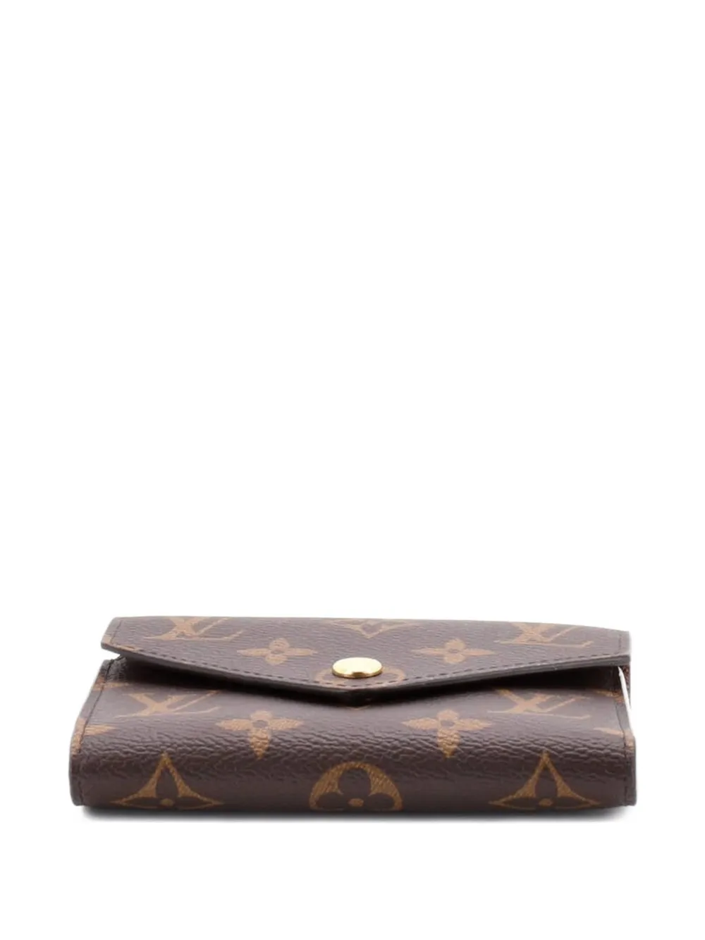 Pre-owned Louis Vuitton Victorine Wallet Monogram Canvas Small Wallets In Brown