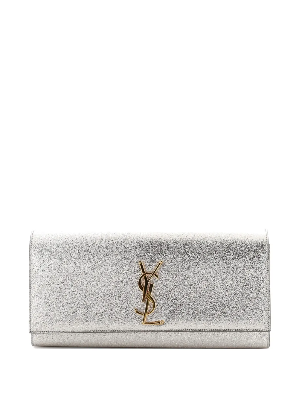 Saint Laurent Pre-Owned Classic Monogram Metallic Calfskin Long clutch bag - Oro
