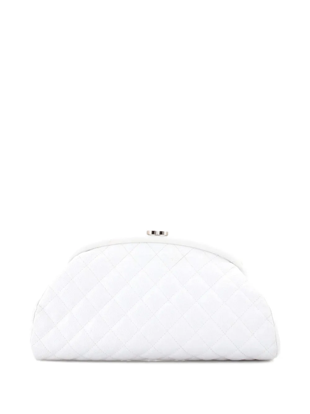 CHANEL Pre-Owned Timeless Quilted Caviar clutch bag - Bianco