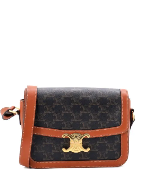 Celine Pre-Owned Triomphe Triomphe Coated Canvas Medium shoulder bag