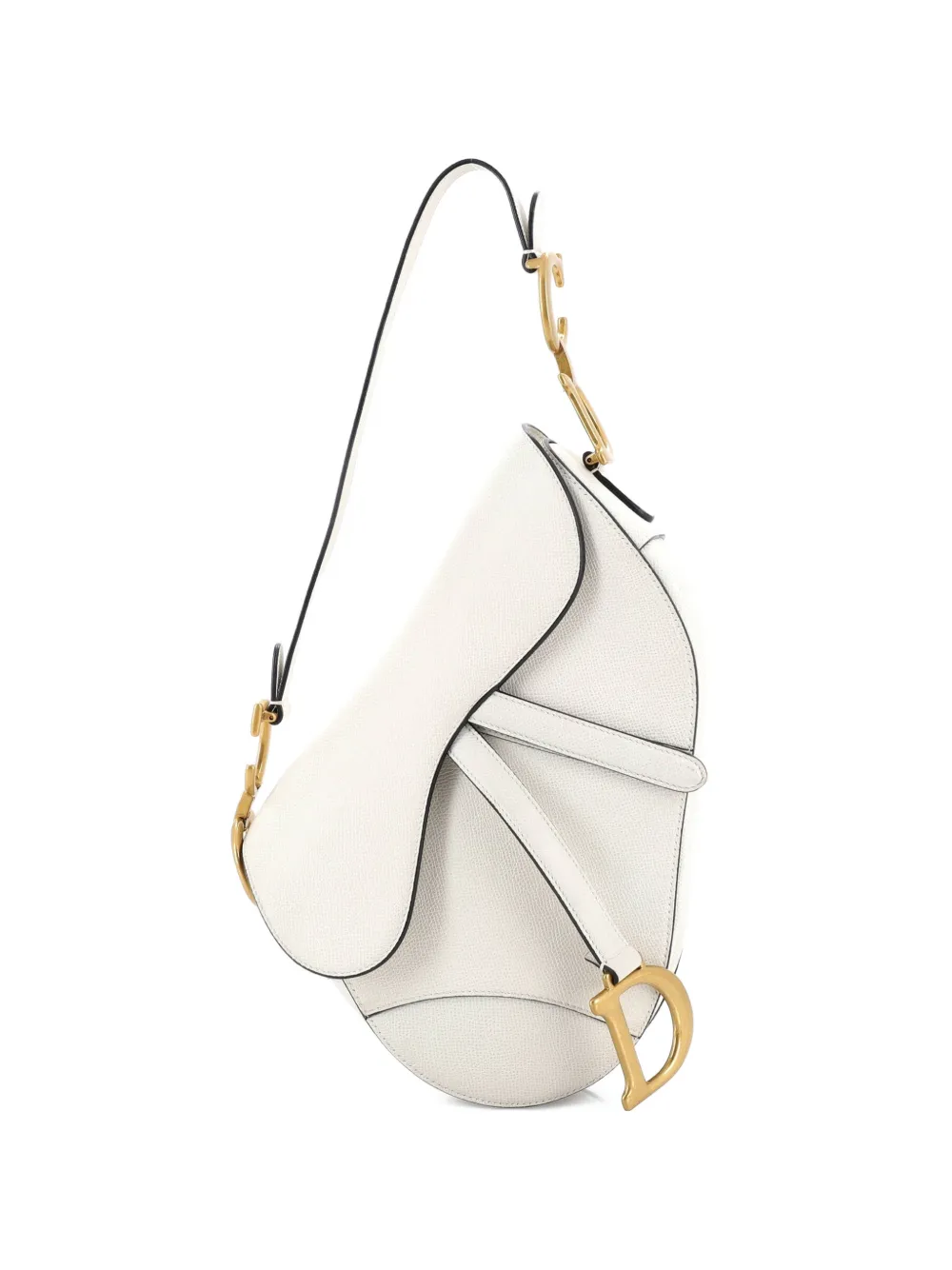 Christian Dior Pre-Owned Saddle Handbag Leather Medium shoulder bag - Toni neutri