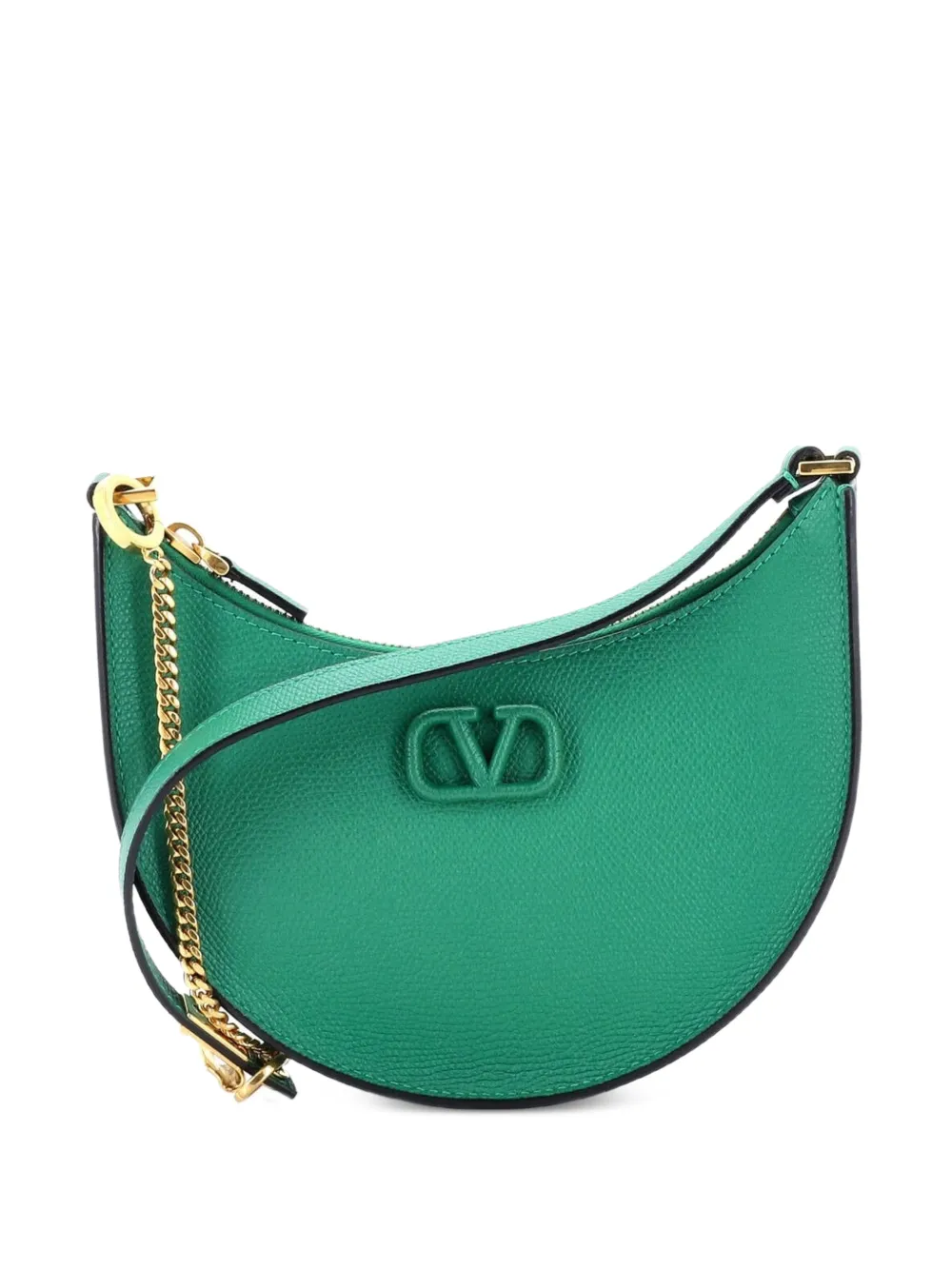 Valentino Garavani Pre-Owned VLogo Leather Mini hobo bag - Verde