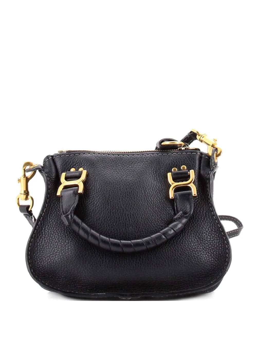 Chloé Pre-Owned Marcie Satchel Leather Baby crossbody bag - Nero
