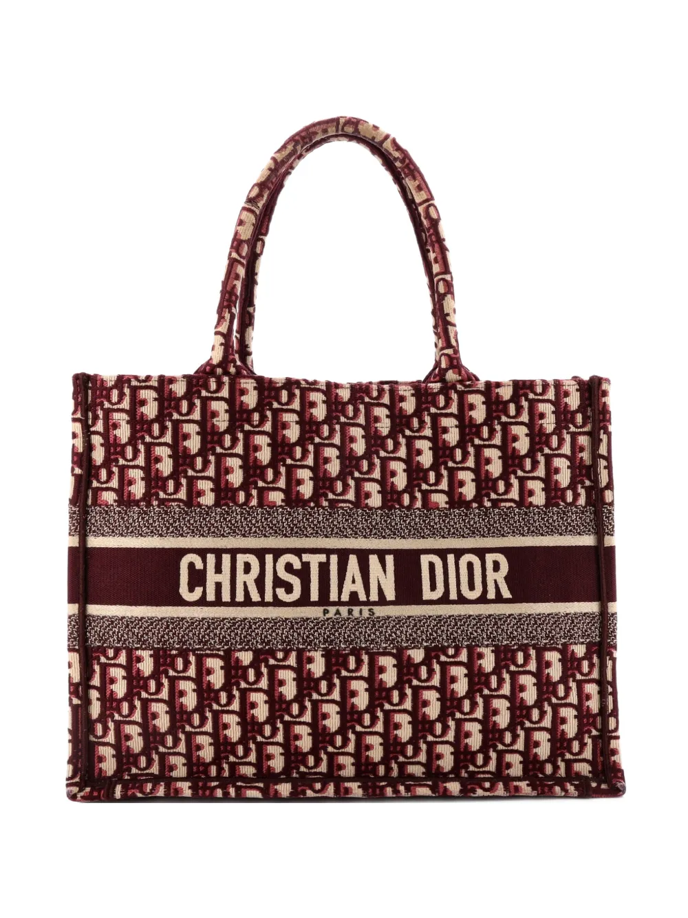 Christian Dior Pre-Owned Book Oblique Canvas Medium tote bag - Rosso