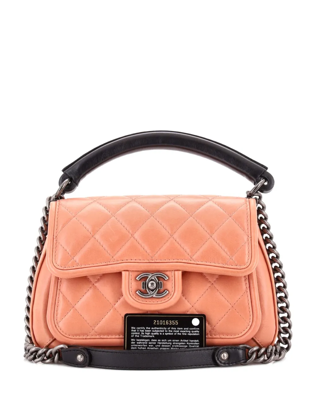 CHANEL Pre-Owned Prestige Flap Bag Quilted Calfskin Medium satchel - Toni neutri