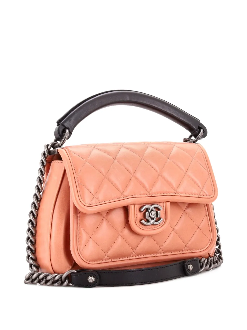 CHANEL Pre-Owned Prestige Flap Bag Quilted Calfskin Medium satchel - Toni neutri