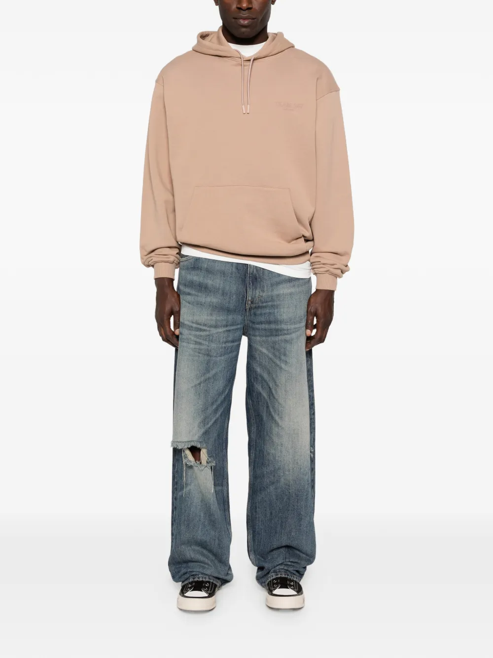 Represent Hoodie met trekkoord Beige