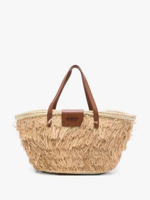 Ruslan Baginskiy fringed top-handle tote bag