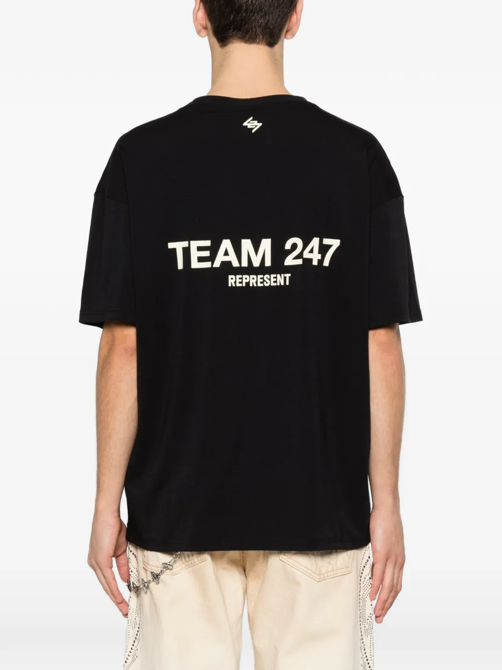 Represent T-shirt met ronde hals Zwart