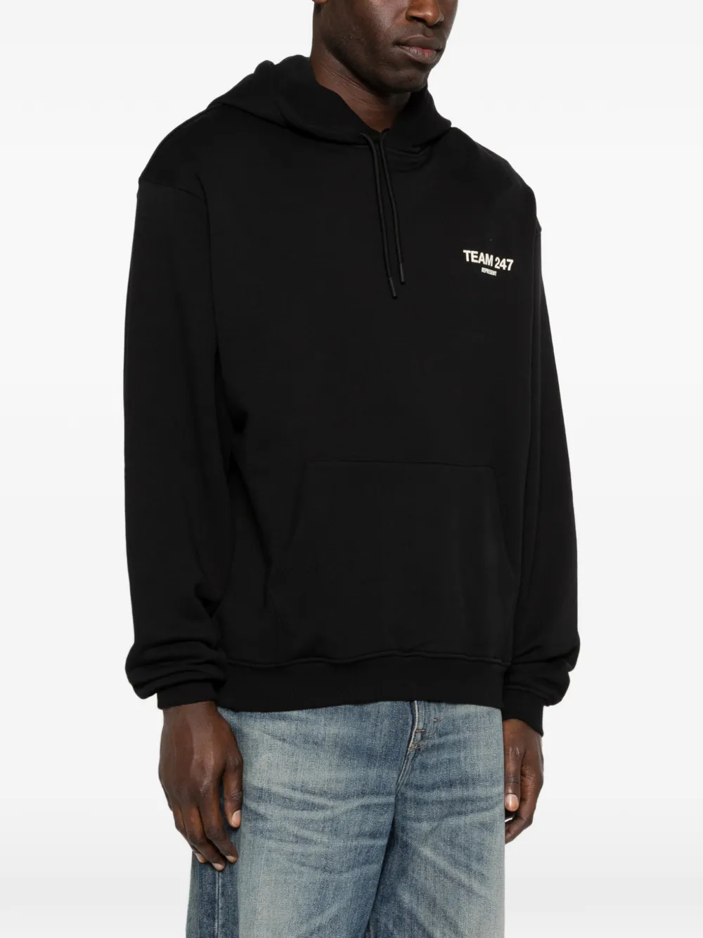 Represent Hoodie met logoprint Zwart