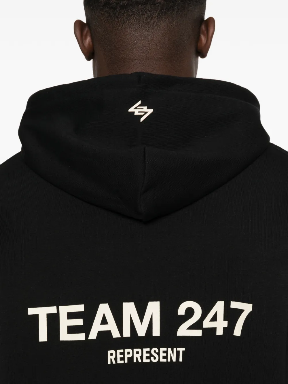Represent Hoodie met logoprint Zwart