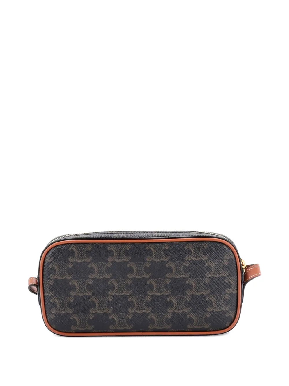 Cuir Triomphe Camera Shoulder Bag Triomphe Coated Canvas With Leather Small Crossbody Bag