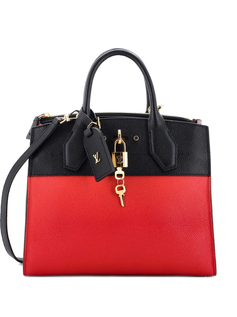 Louis Vuitton Pre-Owned City Steamer Handbag Leather PM satchel - Rot