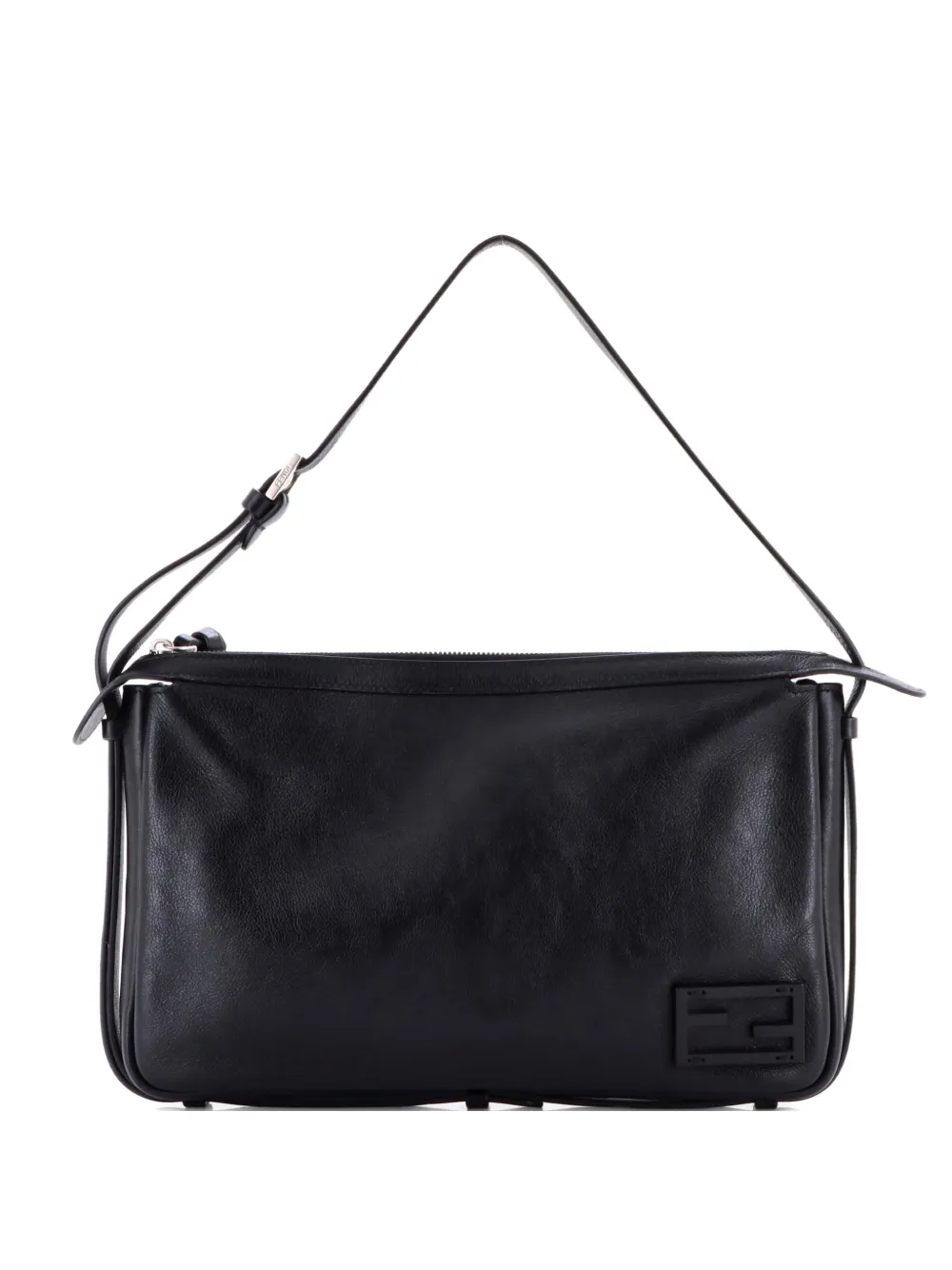 Fendi Pre-Owned Simply Leather Medium shoulder bag - Nero