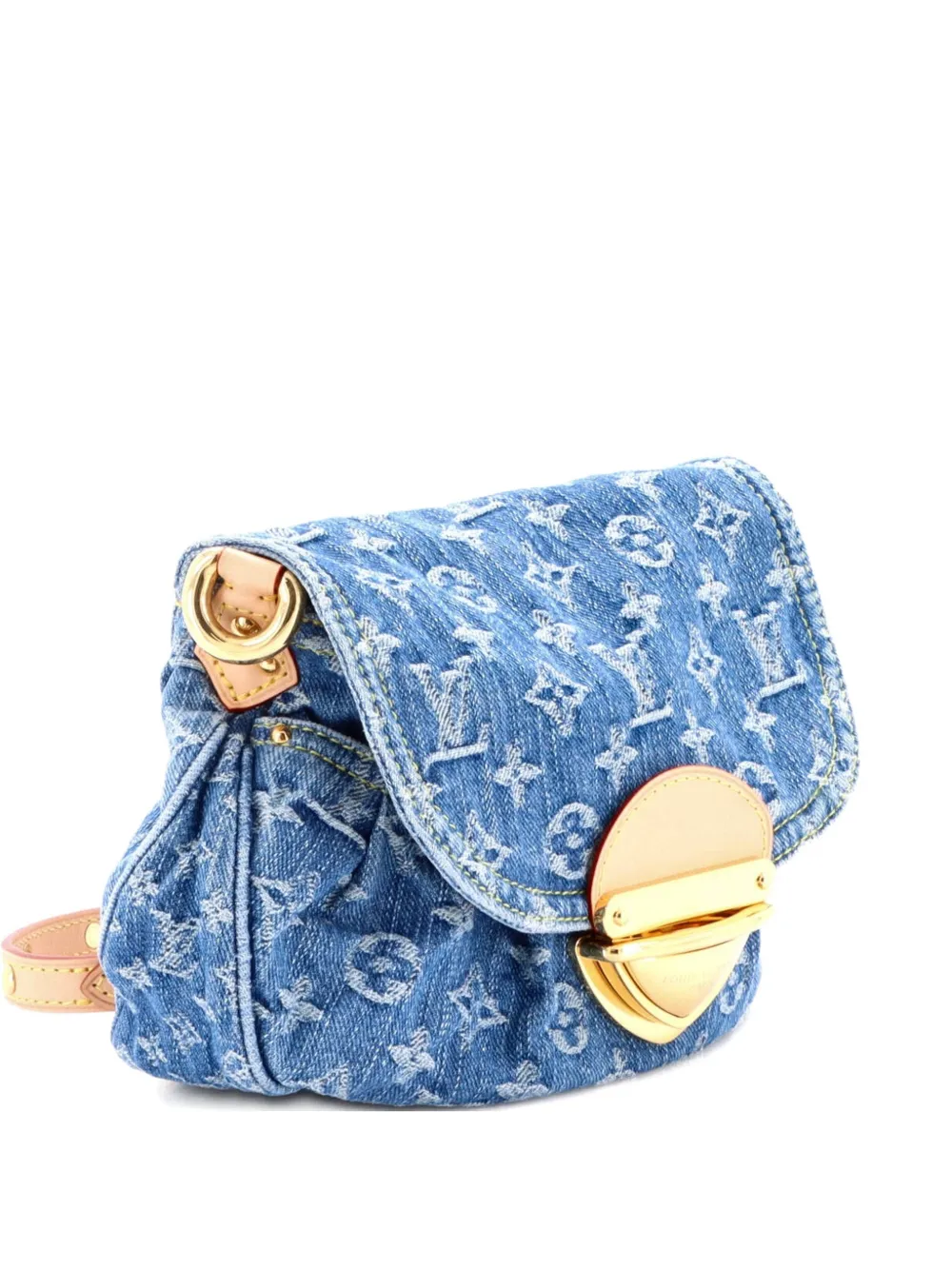 Louis Vuitton Pre-Owned Sunset Handbag LV Remix Monogram Denim clutch bag - Blu