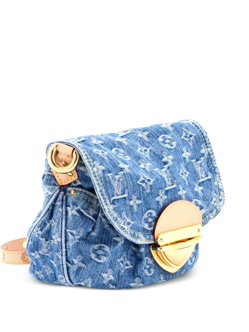 Louis Vuitton Pre-Owned Sunset Handbag LV Remix Monogram Denim clutch bag - Blu