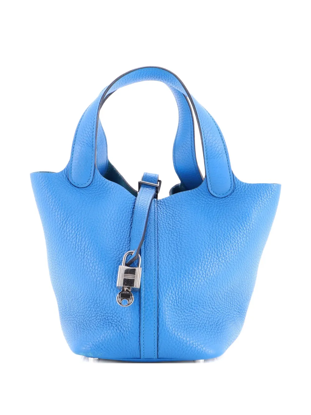Hermès Pre-Owned Picotin Lock Bag Clemence PM bucket bag - Blu
