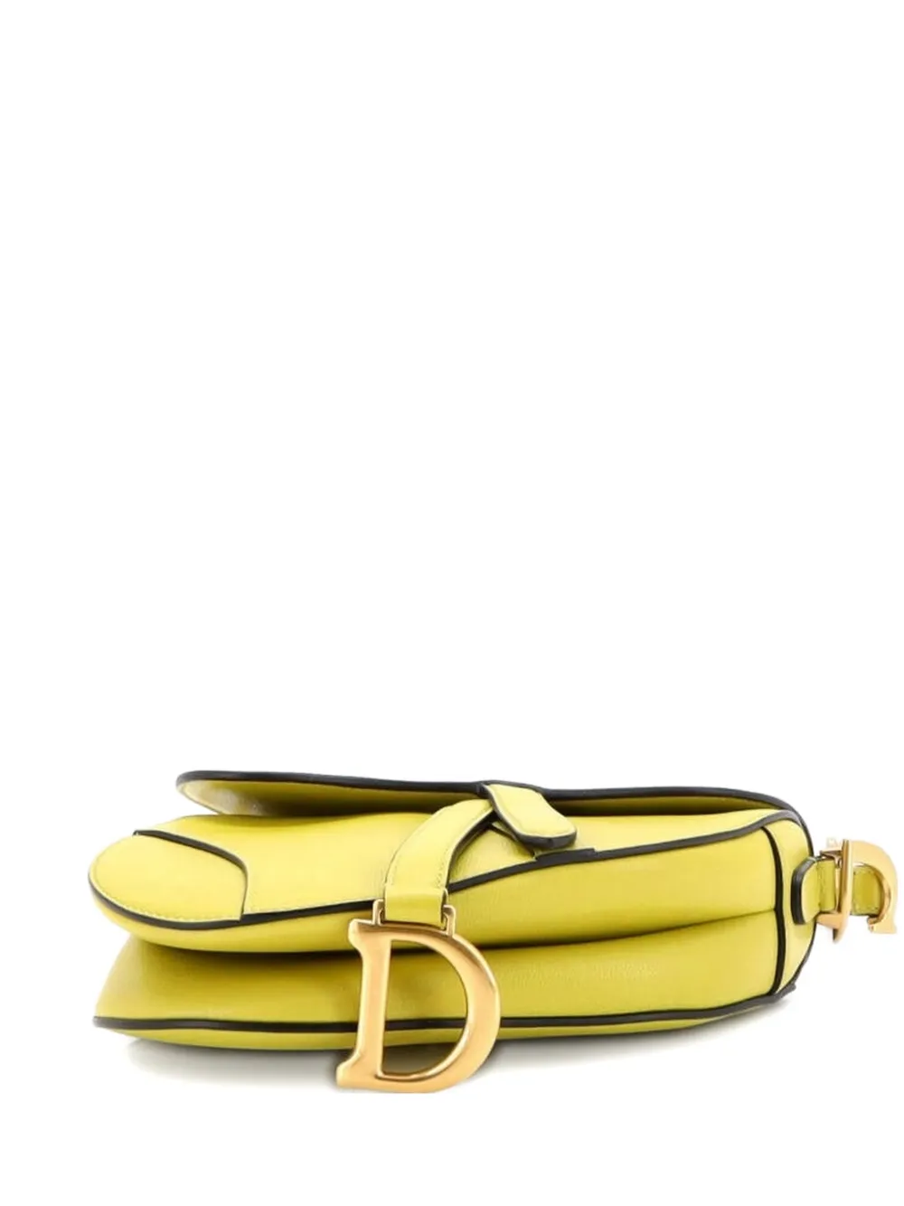 Christian Dior Pre-Owned Saddle Handbag Leather Mini shoulder bag - Verde