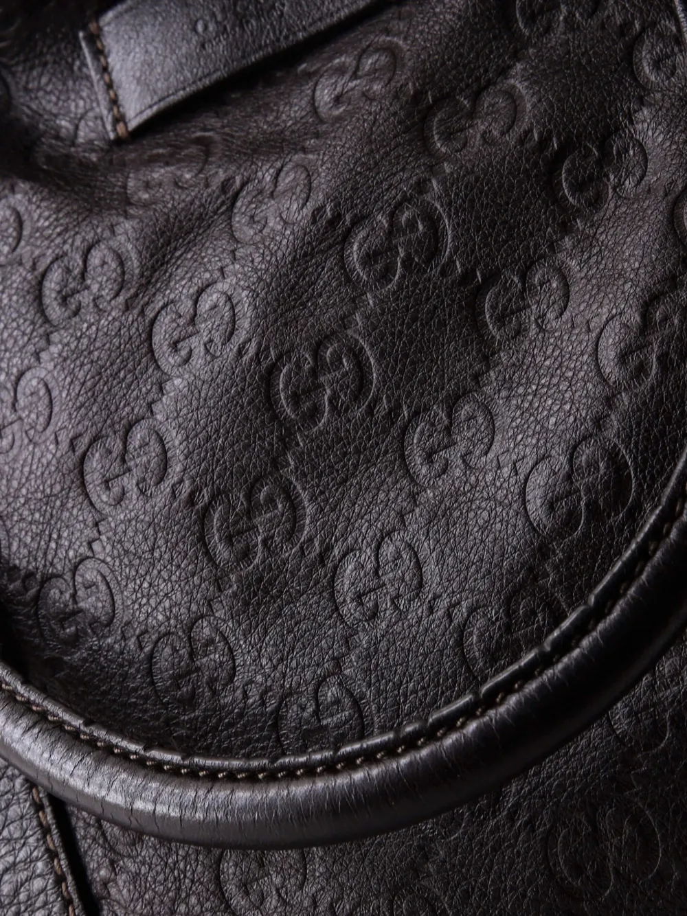 Joy Zip Top Guccissima Leather Medium Tote Bag