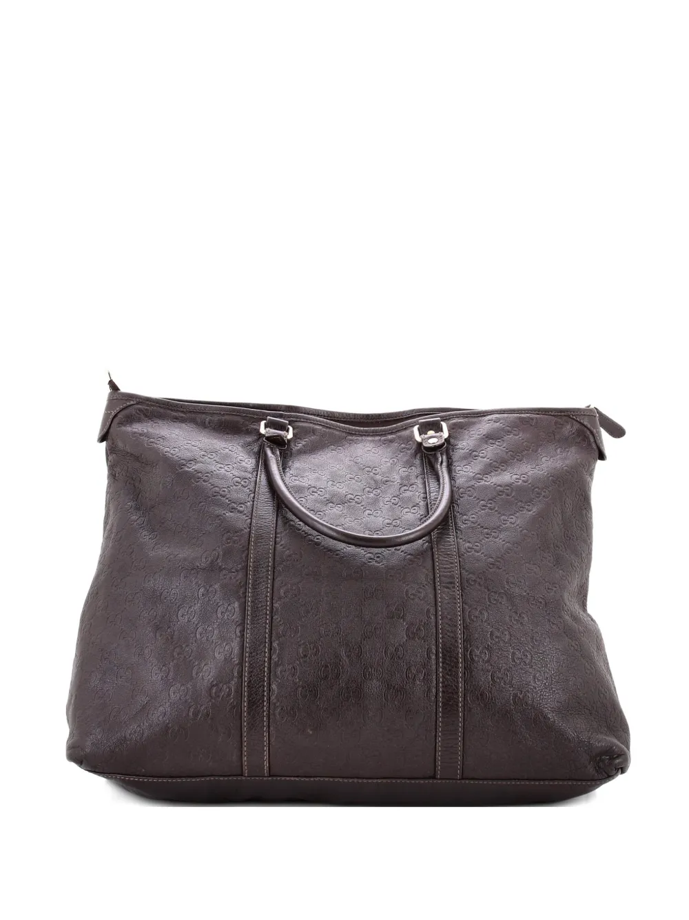 Gucci Pre-Owned Borsa tote Joy media in pelle Guccissima con zip - Marrone