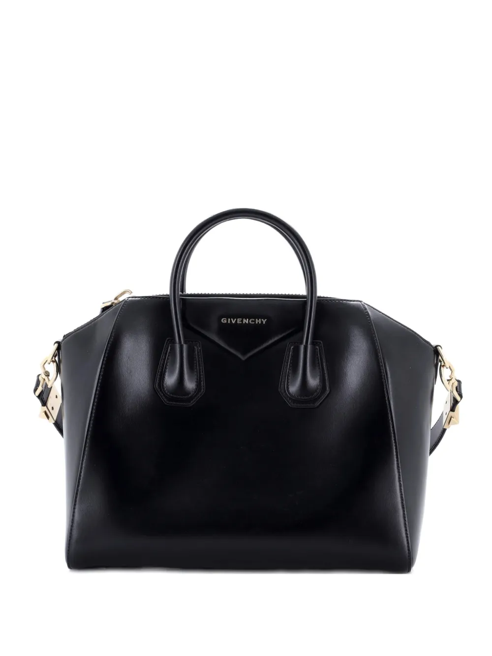 Givenchy Pre-Owned Antigona Bag Glazed Leather Medium satchel - Black
