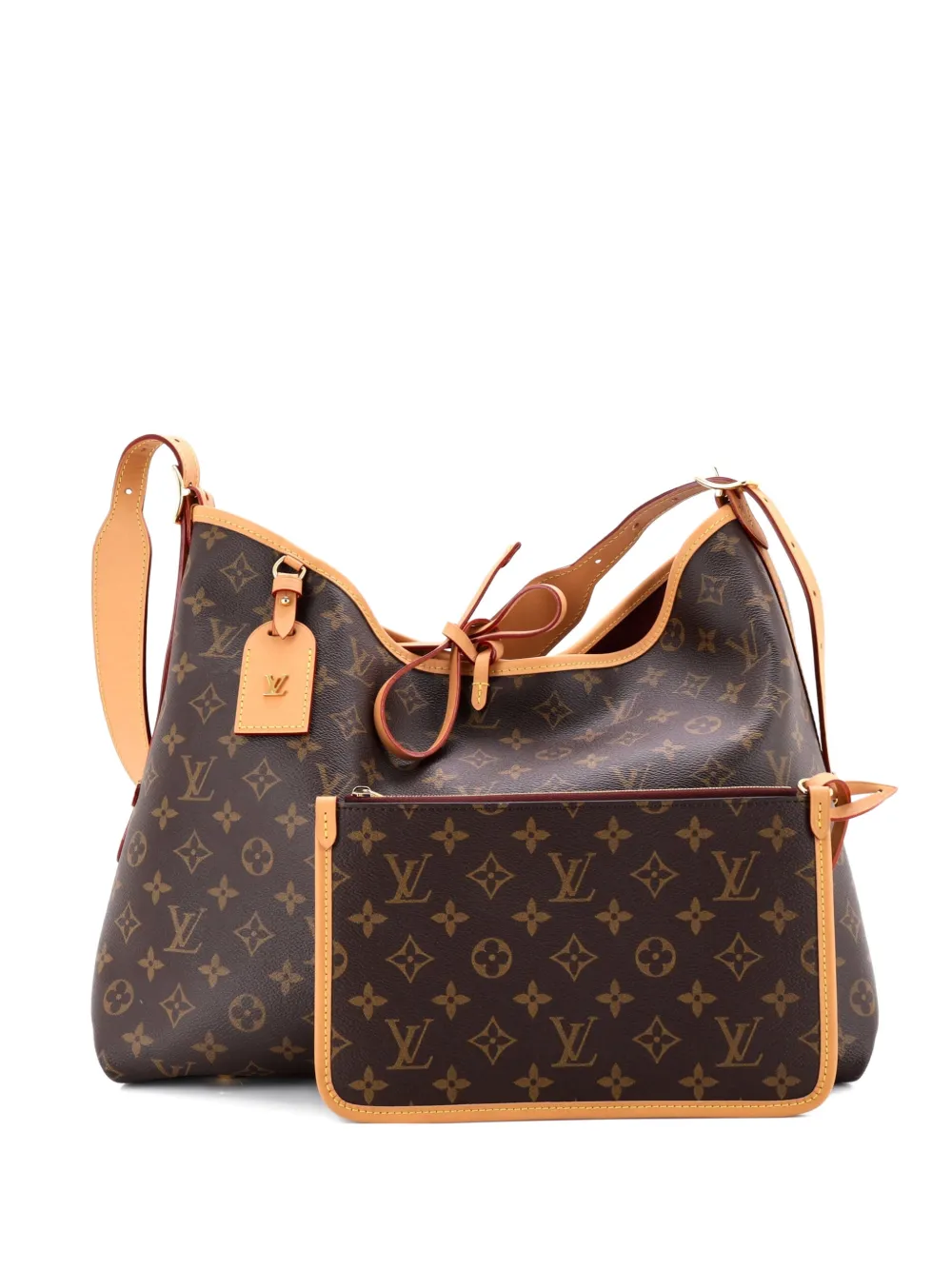 Louis Vuitton Pre-Owned CarryAll Monogram Canvas MM hobo bag - Marrone