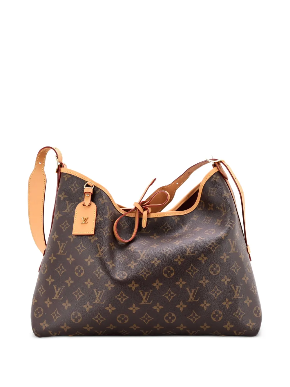 Louis Vuitton Pre-Owned CarryAll Monogram Canvas MM hobo bag - Marrone