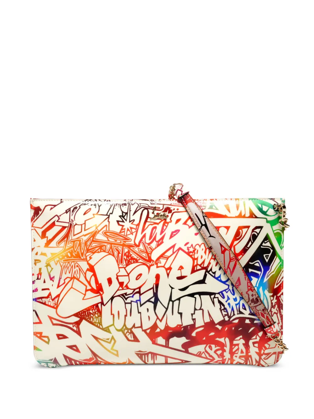 Christian Louboutin Pre-Owned 2000-2020 chain-strap cross body bag – White