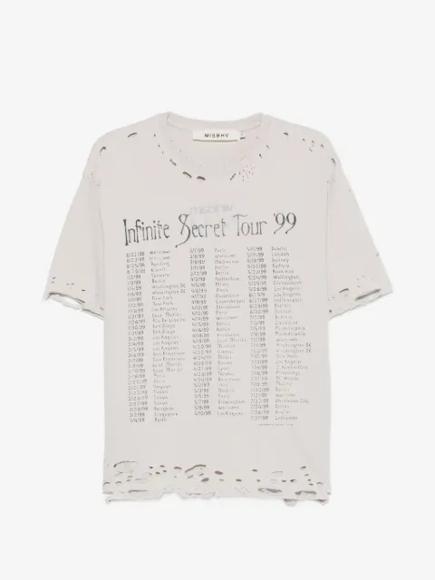 MISBHV Tour 99 distressed print-detail T-shirt