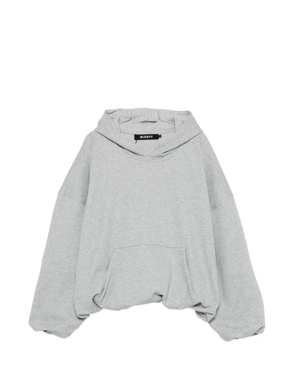 Misbhv Inflated Embroidered Hoodie In Gray