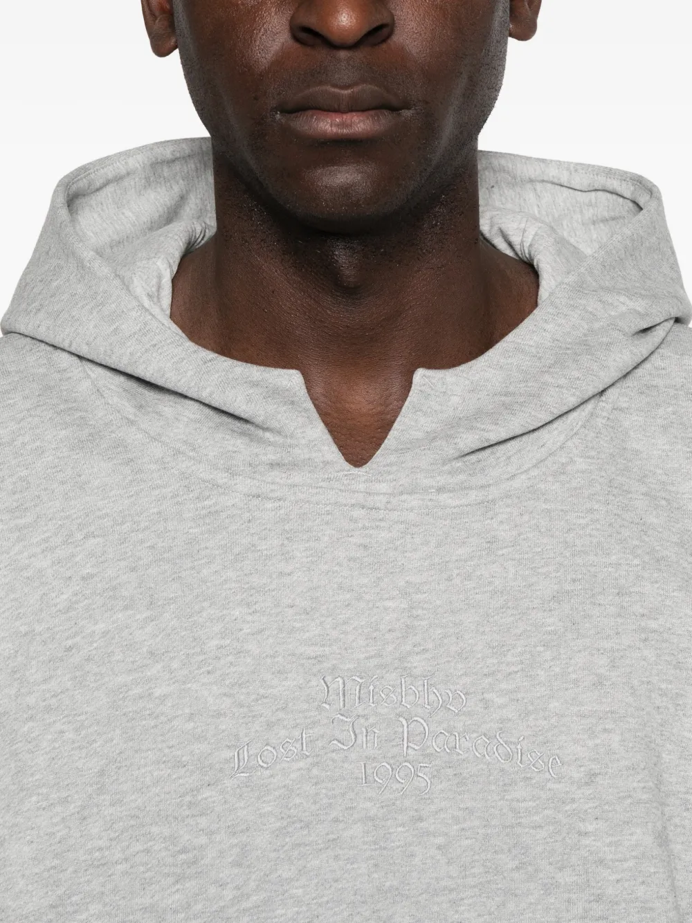 MISBHV Inflated hoodie met borduurwerk Grijs