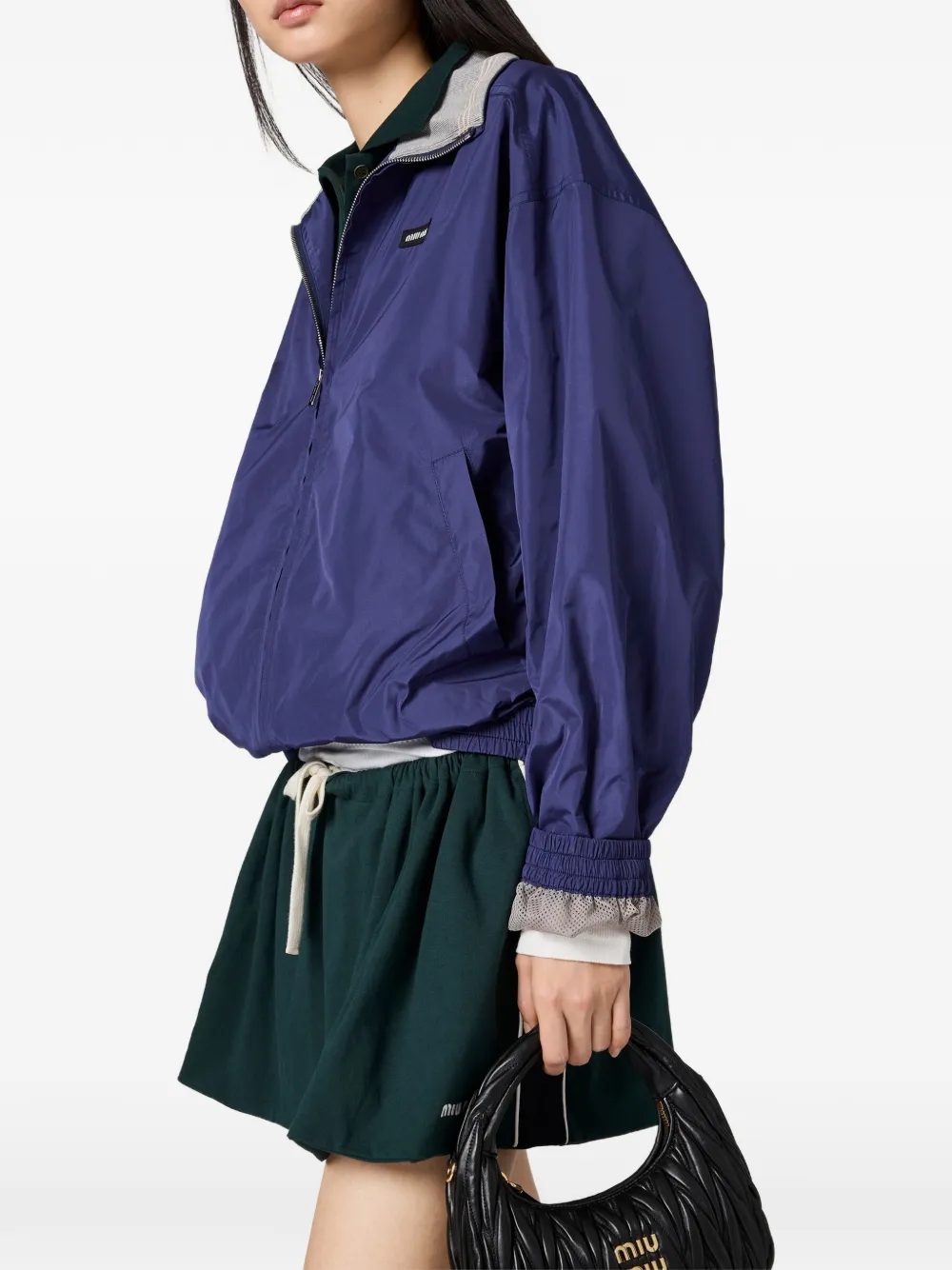 Miu Oversized jack Blauw