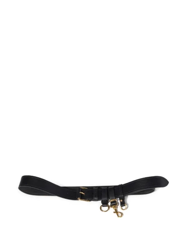 MIU MIUベルト Miu Miu Leather Belt | Black | FARFETCH UZ