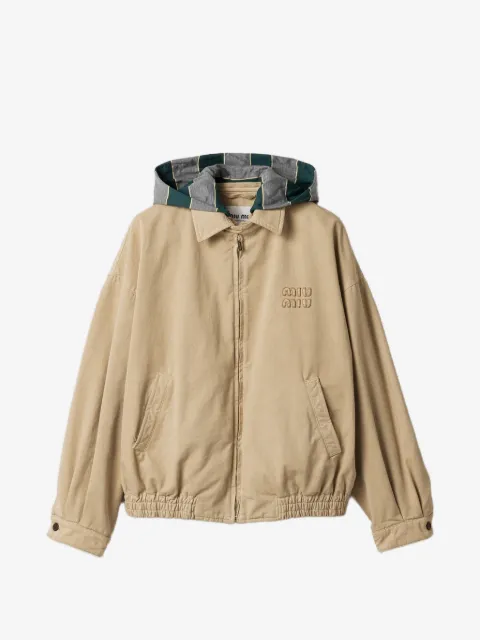 Miu Miu chamarra oversize con cierre