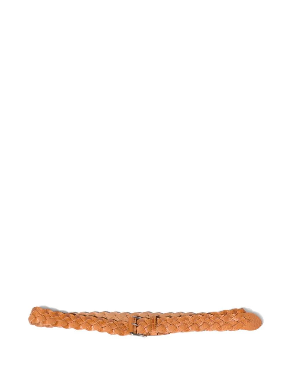 Miu Miu Cintura in pelle intrecciata - Marrone